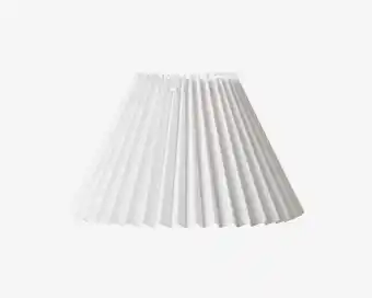 Daells Bolighus Plisseskærm hvid 17 cm tilbud