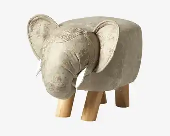 Daells Bolighus Skammel elefant grå 50x23x22 cm tilbud