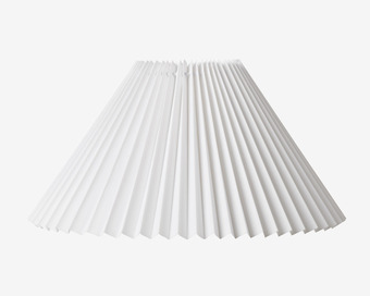 Daells Bolighus Plisseskærm hvid 23 cm tilbud