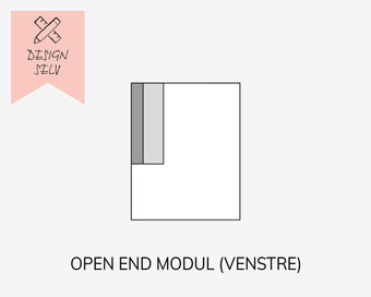 Daells Bolighus Choise living open end venstre stofgr. 1 tilbud