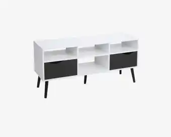 Tv bord delta hvid/sort