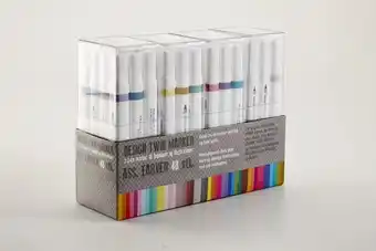 Bog & idé Design twin marker ass. farver 48 stk tilbud
