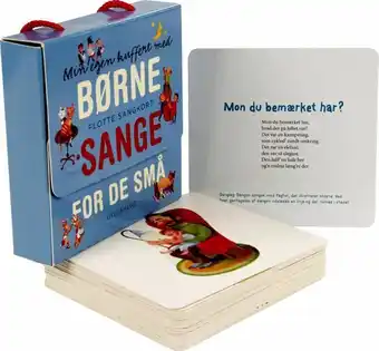 Bog & idé Min egen kuffert med børnesange for de små. flotte sangkort - af gyldendal tilbud