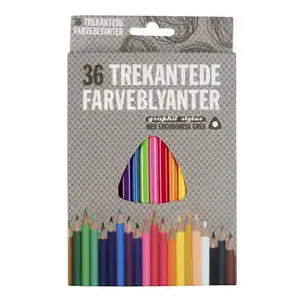 Bog & idé Farveblyanter graphit stylus 36 stk tilbud