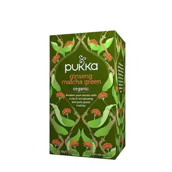 Helsemin Pukka, ginseng matcha green tea ø pukka, 20 br tilbud