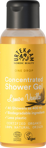 Urtekram - one drop shower gel - lemon vanilla - 100 ml.