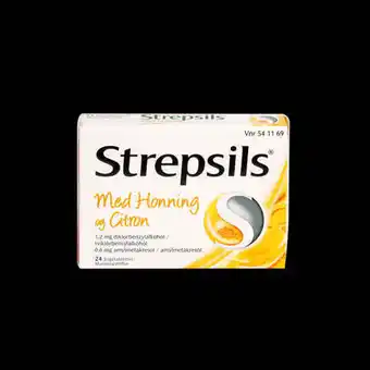 Strepsils, sugetablet med honning og citron, 24 stk