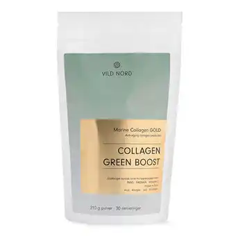 Vild nord, marine collagen green boost, 210 g