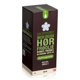 Helsemin Nyborgaard, hørfrøolie koldpresset ø nyborggaard, 250 ml tilbud