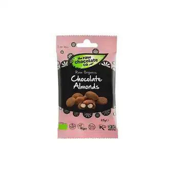 The raw chocolate company, mandler m. rå chokolade ø snack pack, 25 g