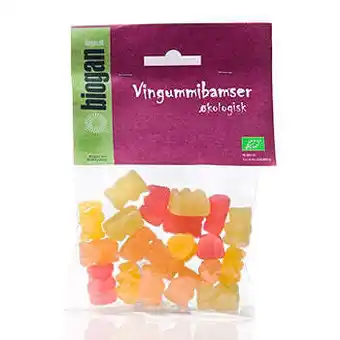 Biogan, vingummibamser gelantinefri ø, 75 g