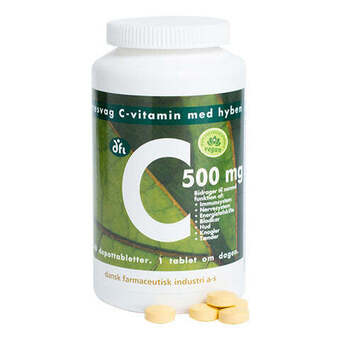 Helsemin Grønne dfi vitaminer, c 500 m. hyben, 240 tab tilbud