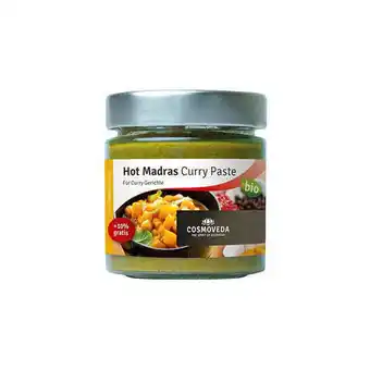 Cosmoveda, hot madras curry paste ø, 160 g