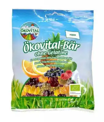 Ökovital veganske vingummi bamser - 80 gram - øko