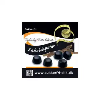 Lakridspoter søde sukkerfri, 90 g