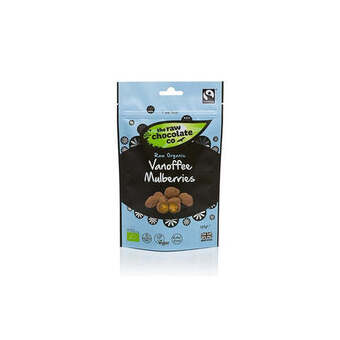 Helsemin The raw chocolate company, morbær vanoffe m.rå chokoladeø, 125 g tilbud