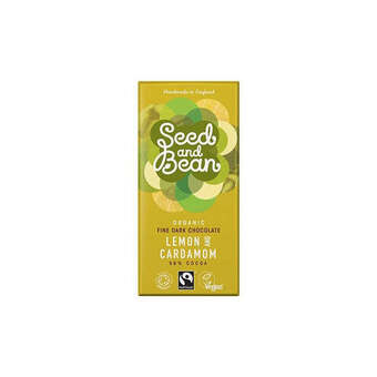 Seed & bean, mørk chokolade ø 58% lemon & cardamom seed & bean, 85 g