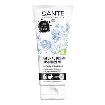 Helsemin Sante shower cream natural dreams 200 ml (udløber jan 2023) tilbud