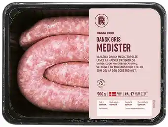 REMA 1000 Medister, 500 g tilbud