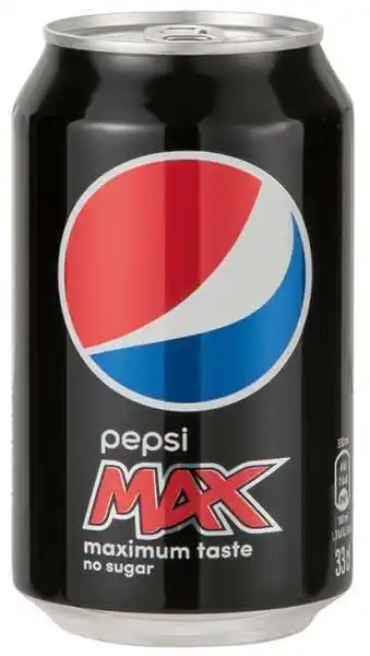 Pepsi max, 33 cl