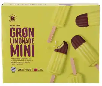 REMA 1000 Grøn limonadeis, 624 ml tilbud
