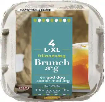 Frilands brunchæg, 4 ct