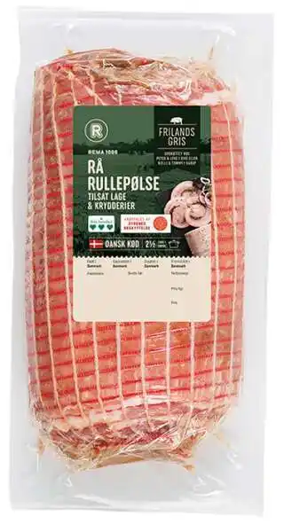 Rå rullepølse, 0.5 kg