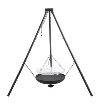Bålsted tripod med bålfad og rist ø55 cm