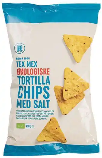 REMA 1000 Tortilla chips salt, 100 g tilbud