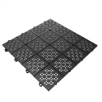 jem & fix Fliser multi-click sort plast 30 × 30 × 1,1 cm 11-pk. tilbud