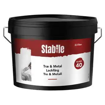jem & fix Træ- & metalmaling hvid vandbaseret 2,5 l - stabile tilbud