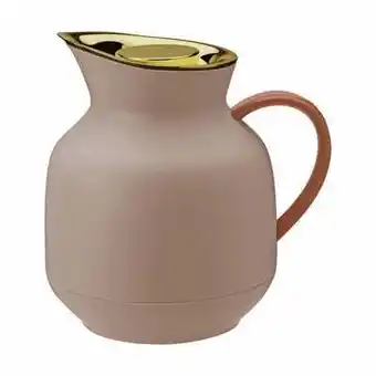 Stelton amphora termokande - 1 liter - glas/plastik - peach