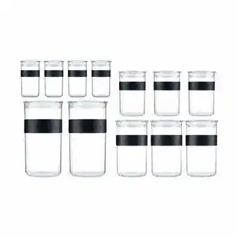 Imerco Bodum presso opbevaringsglas - 12 stk. - 0,25-2 liter - polycarbonat - klar tilbud
