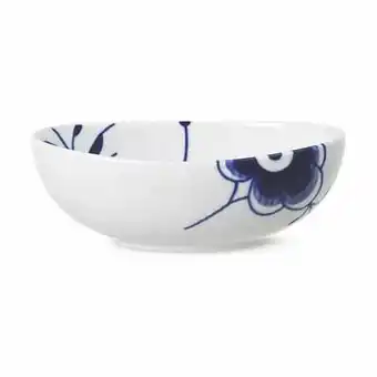 Imerco Royal copenhagen blå mega riflet skål - 37 cl - porcelæn - koboltblå/hvid tilbud
