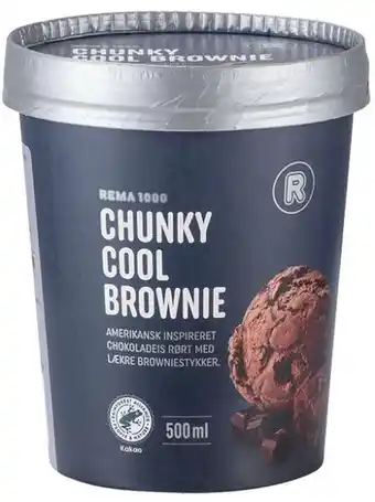 REMA 1000 Cool brownie is, 500 ml tilbud