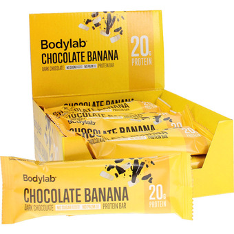 Motatos 12-pak bodylab chocolate banana bar 55g tilbud