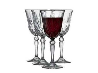 Lyngby glas melodia rødvinsglas - 4 stk. - 27 cl - krystalglas - klar