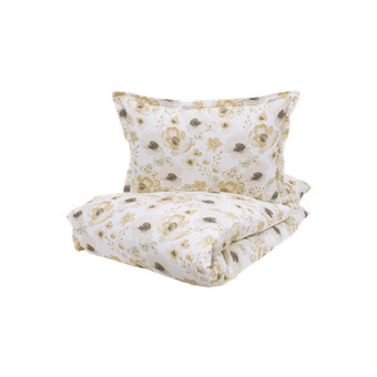 SengeSpecialisten Borås cotton adria sengetøj 140x200/60x63 cm gul tilbud