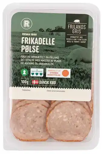 REMA 1000 Frikadellepølse i skiver, 100 g tilbud