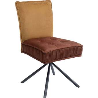 Spisebordsstol chelsea, brun velour