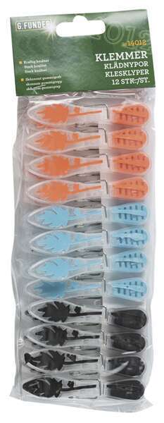 Plastklemmer, 12 ct