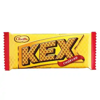 Motatos Cloetta 2 x kex kiks chokolade | kex er vores svenske klassiker. kex er sprød vaffel under et tæppe af lys mælkechokolade. tilbud