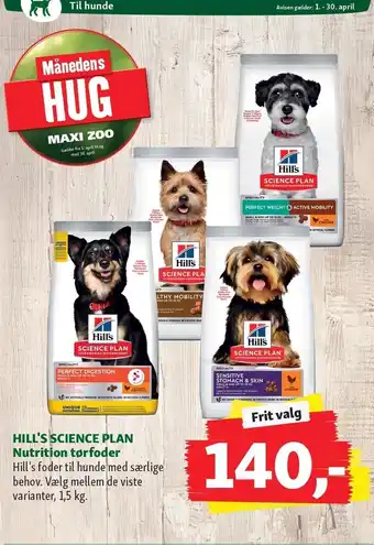 Maxi Zoo Hill`s science plan nutrition tørfoder, flere varianter tilbud