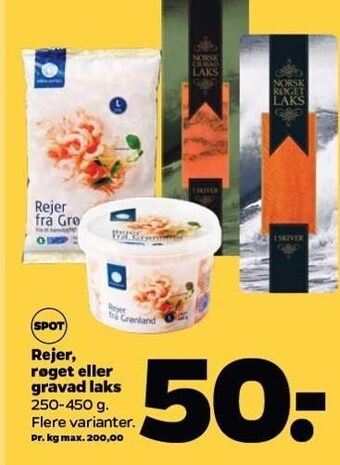 Netto Rejer, røget eller gravad laks tilbud