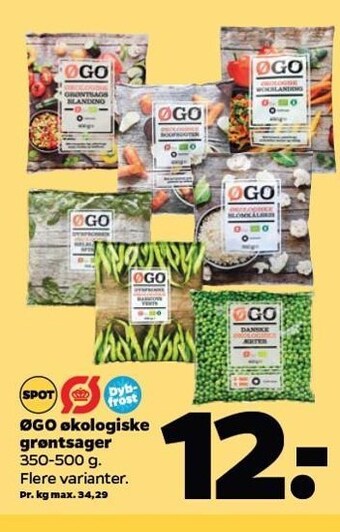 Netto Øgo økologiske grøntsager tilbud