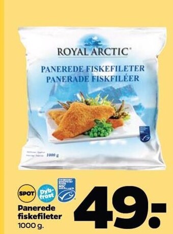 Netto Panerede fiskefileter tilbud