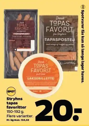 Netto Stryhns tapas favoritter tilbud