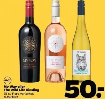 Netto My war eller the wild life riesling tilbud