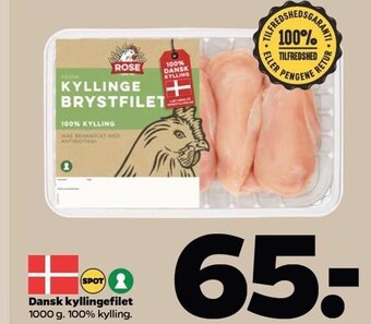 Netto Dansk kyllingefilet tilbud