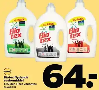Netto Biotex flydende vaskemiddel tilbud